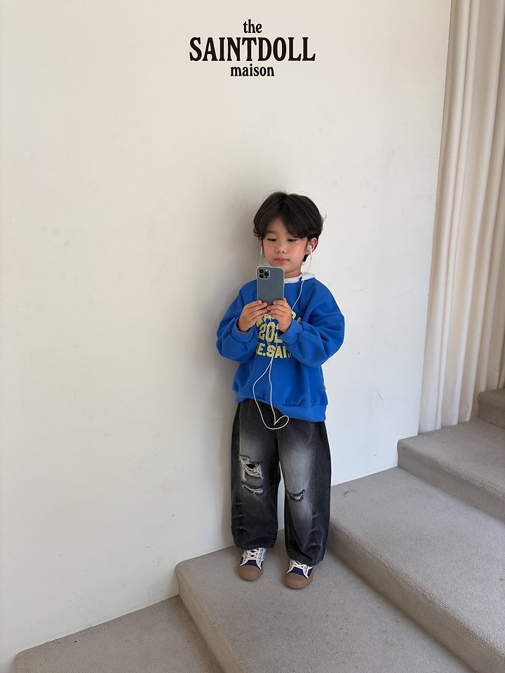 Saint Doll - Korean Children Fashion - #kidsshorts - Dart Wide Jeans - 8