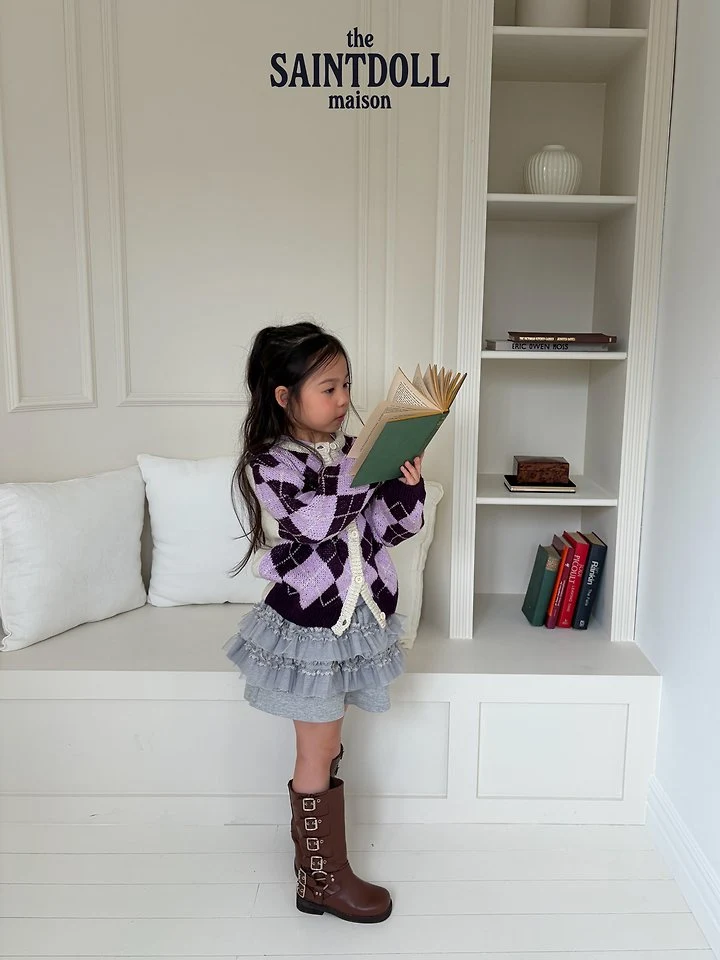 Saint Doll - Korean Children Fashion - #kidsstore - Argyle Cardigan - 11