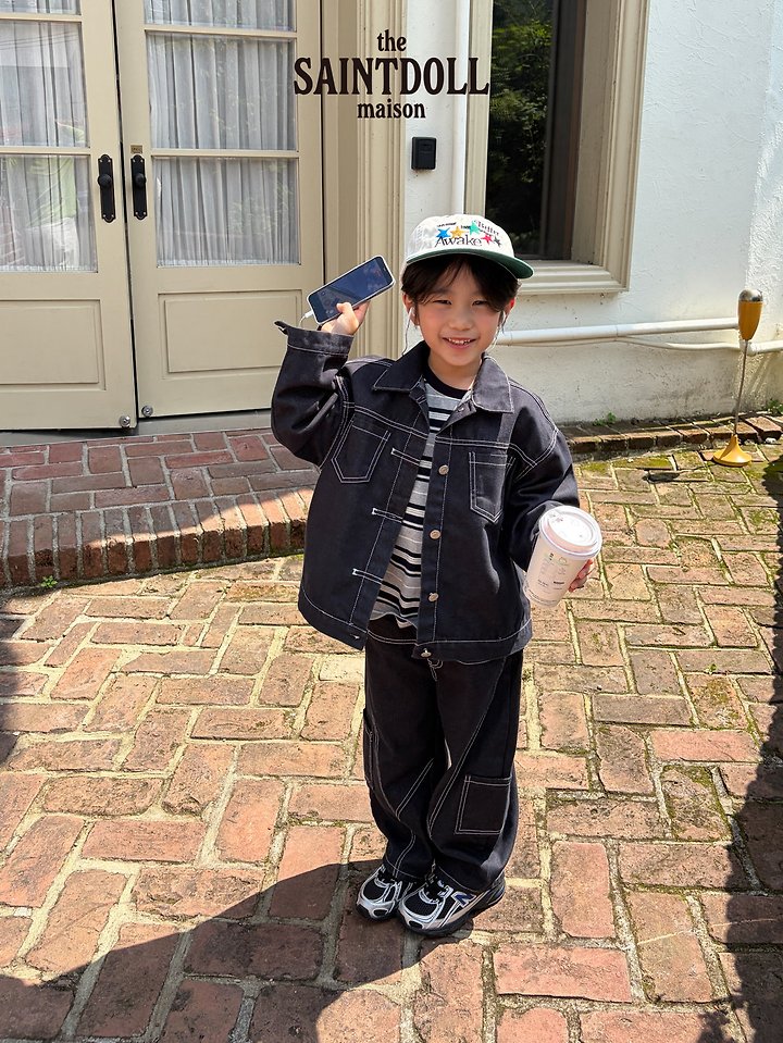 Saint Doll - Korean Children Fashion - #kidsstore - Bote Denim Jacket - 9
