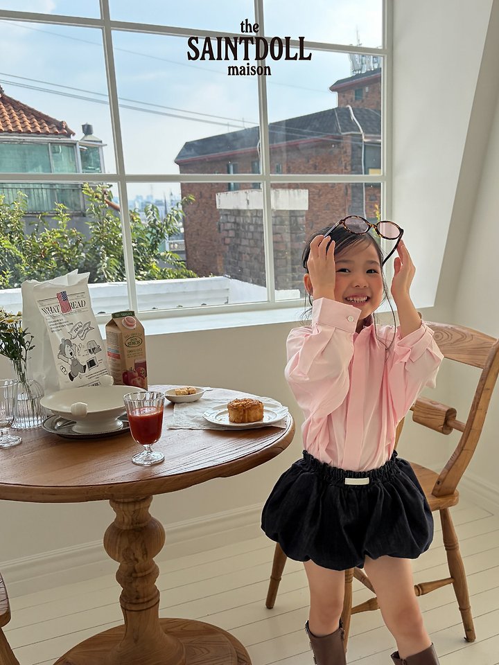 Saint Doll - Korean Children Fashion - #kidzfashiontrend - Denim Balloon Shorts - 11