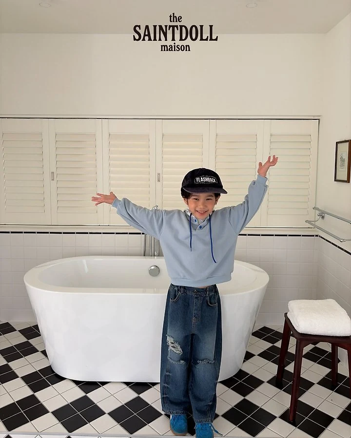 Saint Doll - Korean Children Fashion - #kidzfashiontrend - Half Open Button Sweatshirt - 11