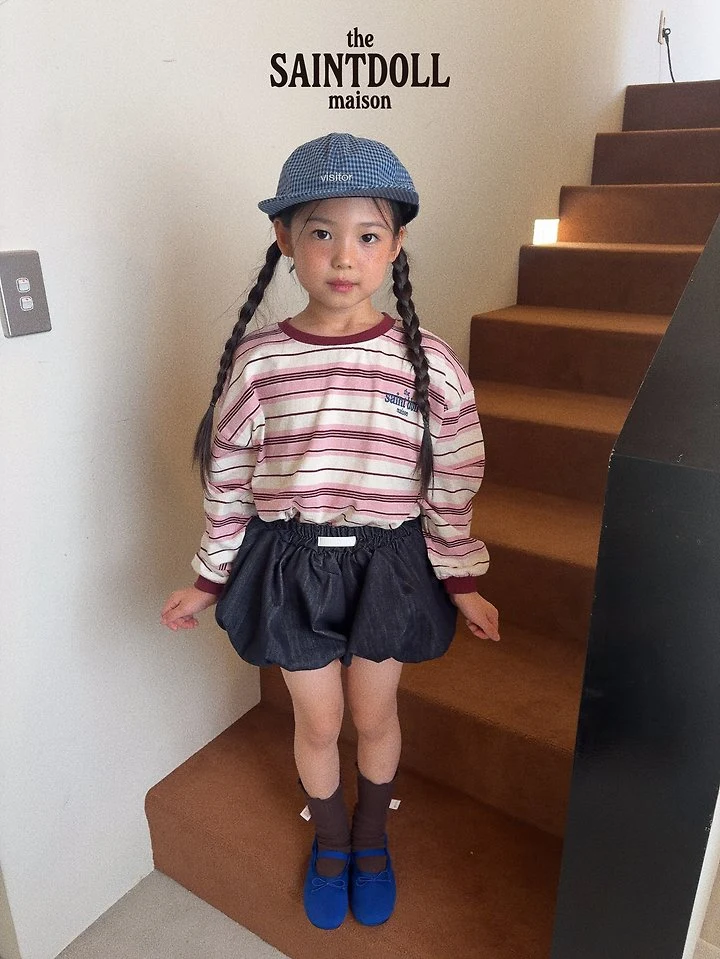 Saint Doll - Korean Children Fashion - #magicofchildhood - Embroidered Stripe Tee - 11