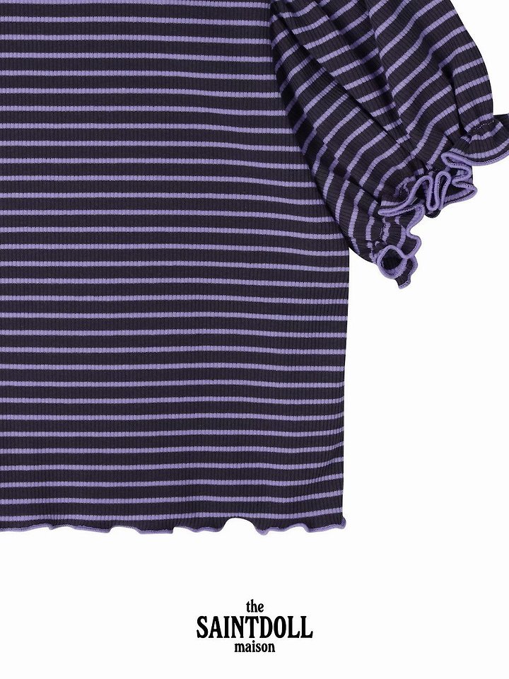 Saint Doll - Korean Children Fashion - #magicofchildhood - Stripe Frill Tee - 7