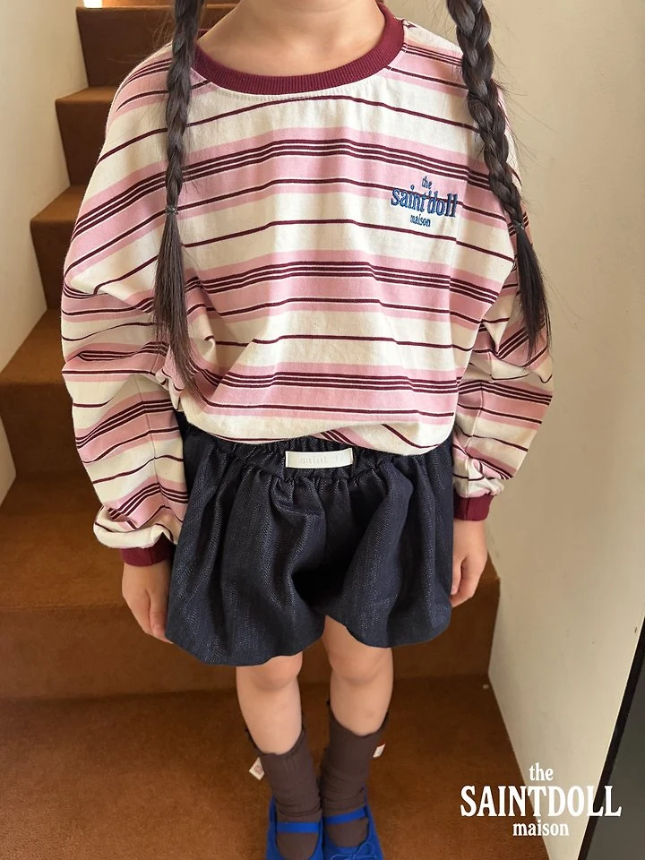 Saint Doll - Korean Children Fashion - #minifashionista - Embroidered Stripe Tee - 12