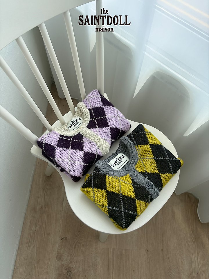 Saint Doll - Korean Children Fashion - #prettylittlegirls - Argyle Cardigan