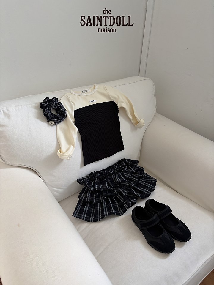 Saint Doll - Korean Children Fashion - #minifashionista - Color Block Tee - 4