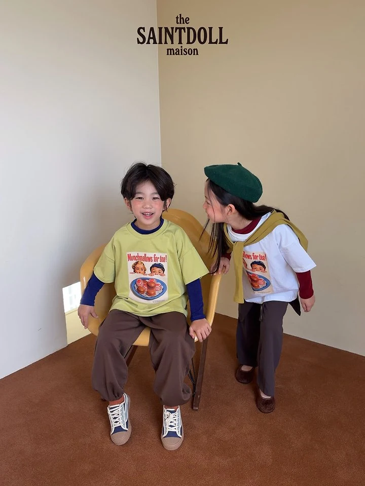 Saint Doll - Korean Children Fashion - #stylishchildhood - Chocolate Short Sleeve Tee - 8