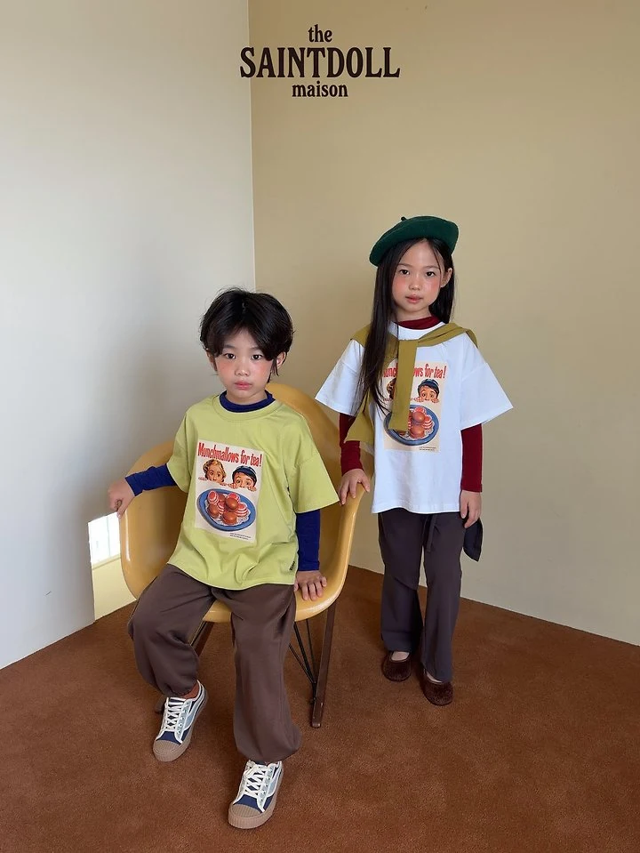 Saint Doll - Korean Children Fashion - #toddlerclothing - Chocolate Short Sleeve Tee - 7
