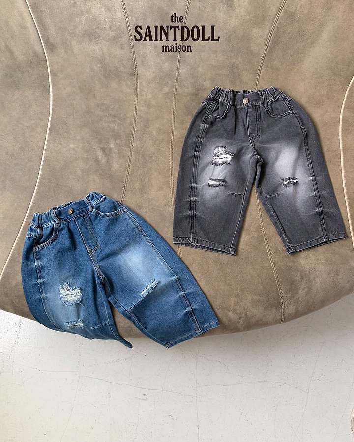 Saint Doll - Korean Children Fashion - #toddlerclothing - Dart Wide Jeans