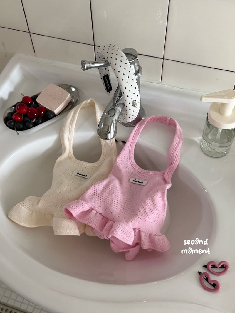 Second Moment - Korean Children Fashion - #Kfashion4kids - Cream Puff Halter
