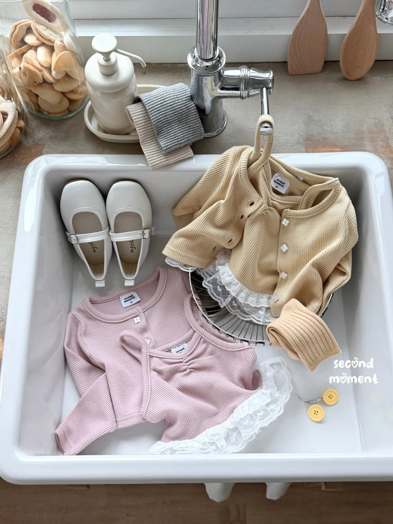 Second Moment - Korean Children Fashion - #Kfashion4kids - Smoothie Cardigan Set