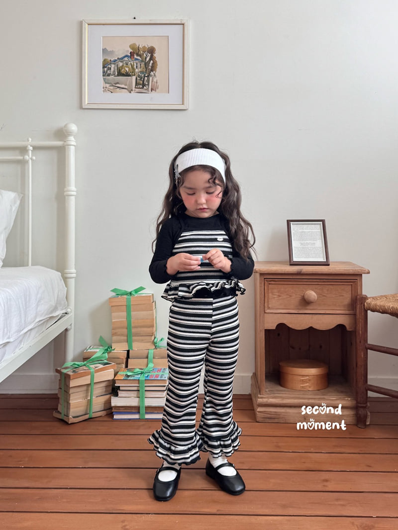 Second Moment - Korean Children Fashion - #Kfashion4kids - Waffle Peanut Frill Pants - 10