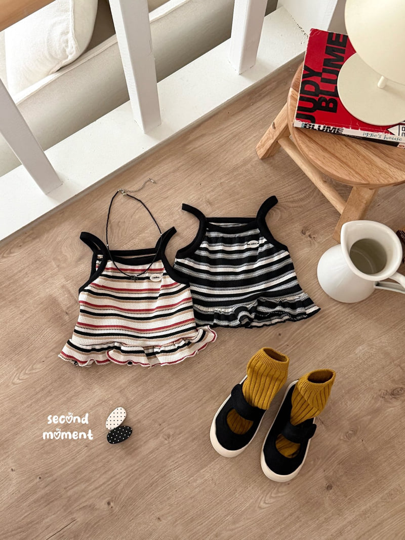 Second Moment - Korean Children Fashion - #Kfashion4kids - Waffle Peanut Sleeveless