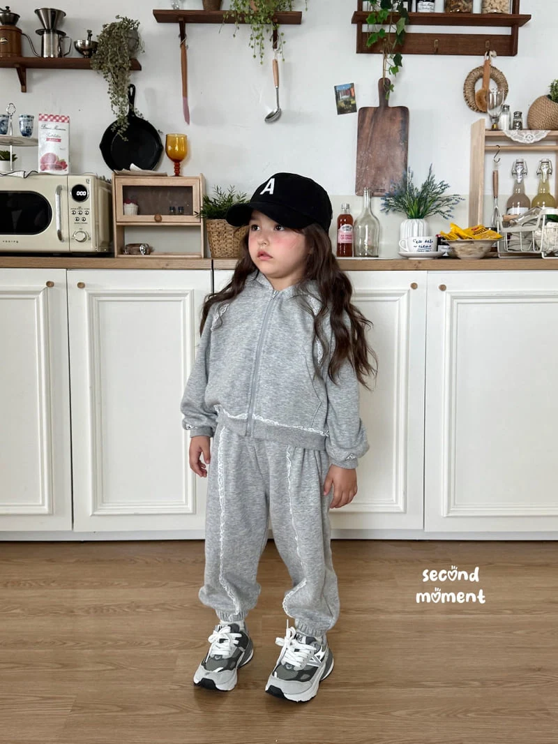 Second Moment - Korean Children Fashion - #Kfashion4kids - Powder Hooded Zip-Up - 9