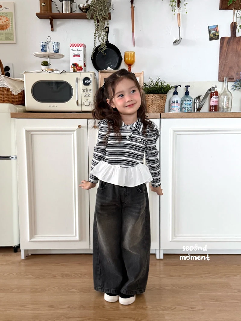 Second Moment - Korean Children Fashion - #childofig - Crunchy Balloon Collar Tee - 6