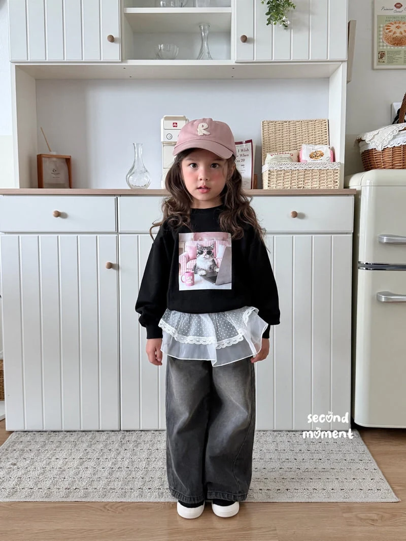 Second Moment - Korean Children Fashion - #childofig - Cat Sweatshirt - 12