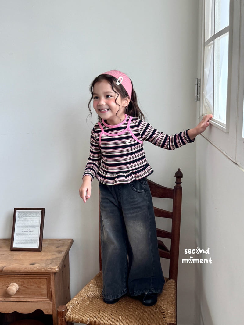 Second Moment - Korean Children Fashion - #childofig - Mango Frill Tee - 7