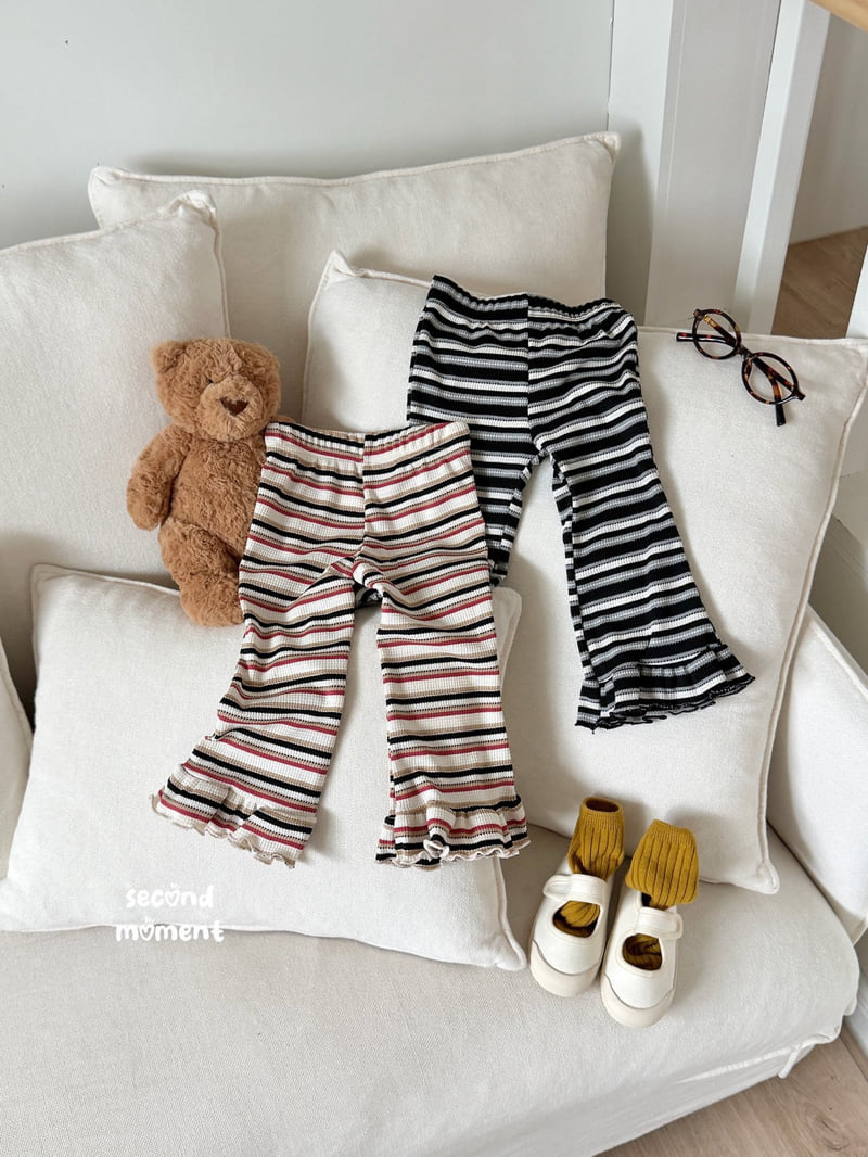 Second Moment - Korean Children Fashion - #childofig - Waffle Peanut Frill Pants - 2