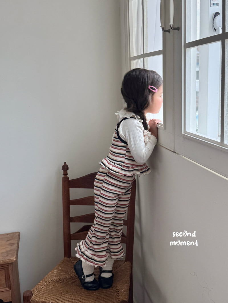 Second Moment - Korean Children Fashion - #childofig - Frill Collar Flower Tee - 8