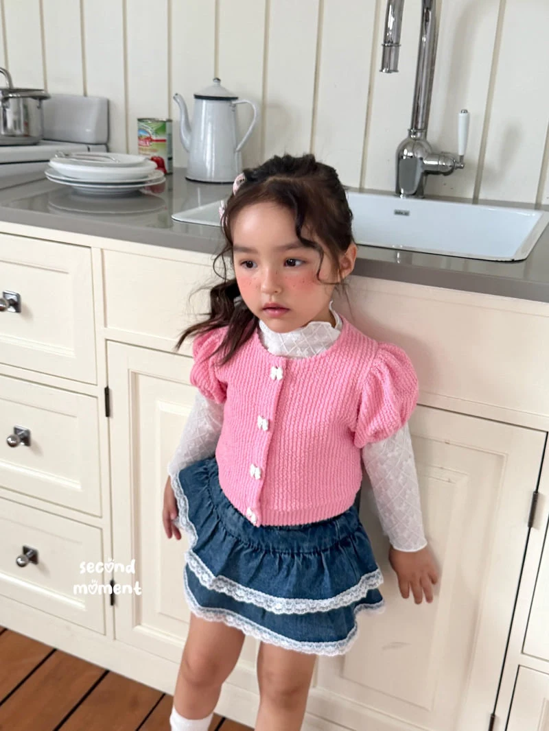Second Moment - Korean Children Fashion - #prettylittlegirls - Puff Cardigan - 4