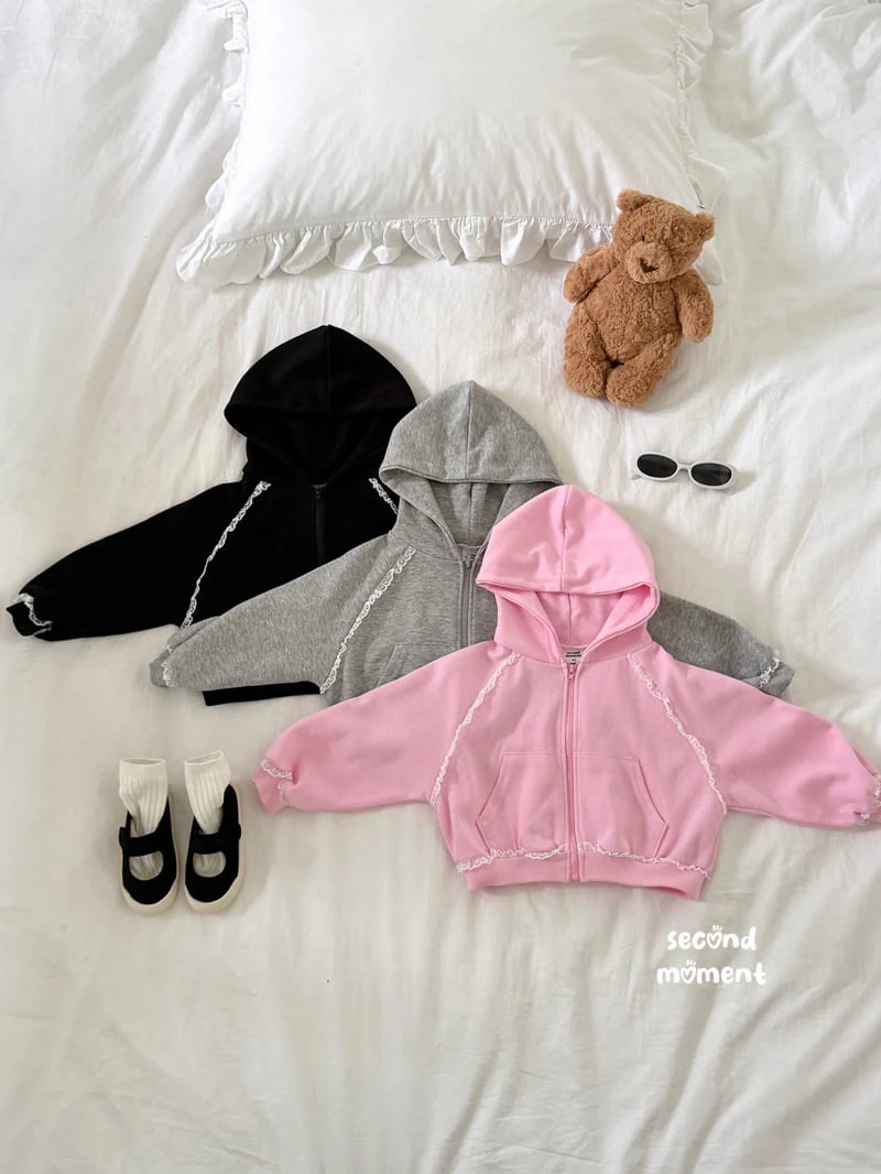 Second Moment - Korean Children Fashion - #childofig - Powder Hooded Zip-Up