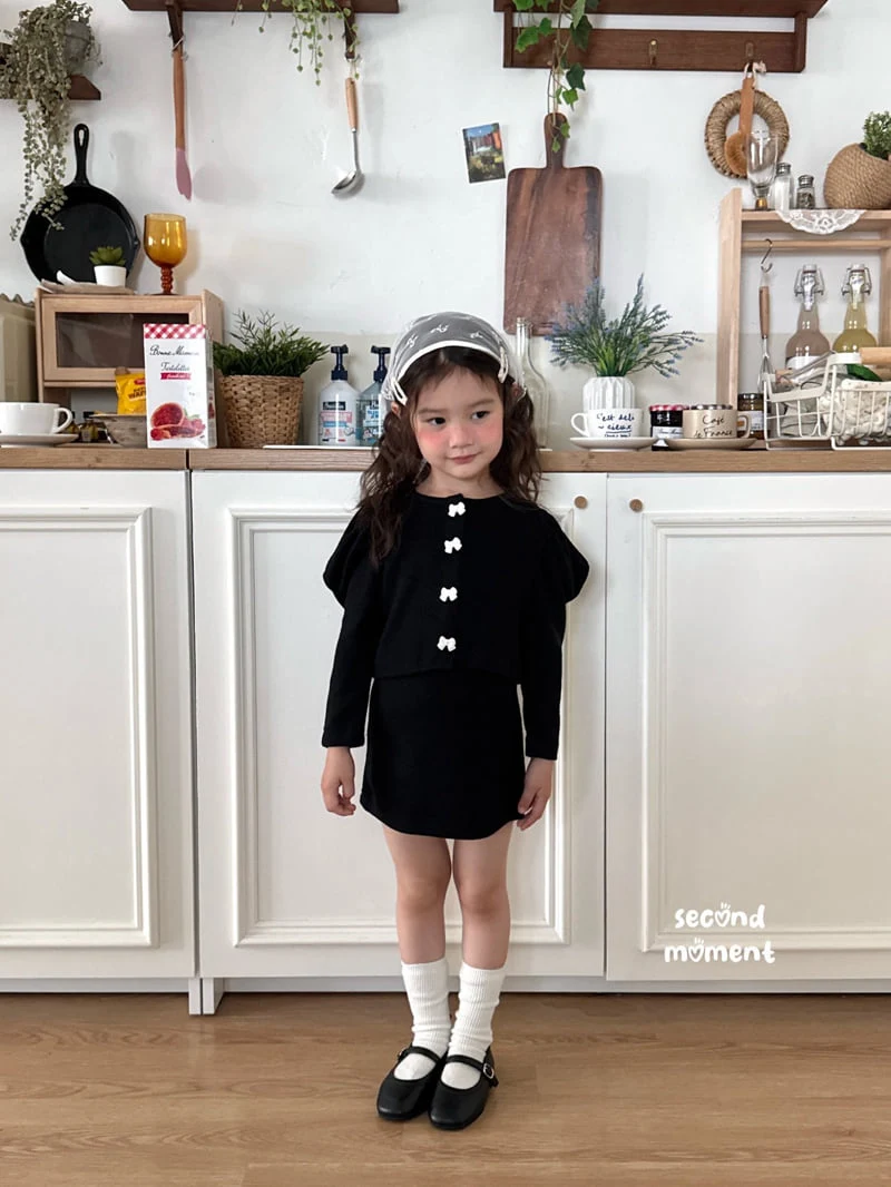 Second Moment - Korean Children Fashion - #childrensboutique - Ribbon One-Piece Set - 9