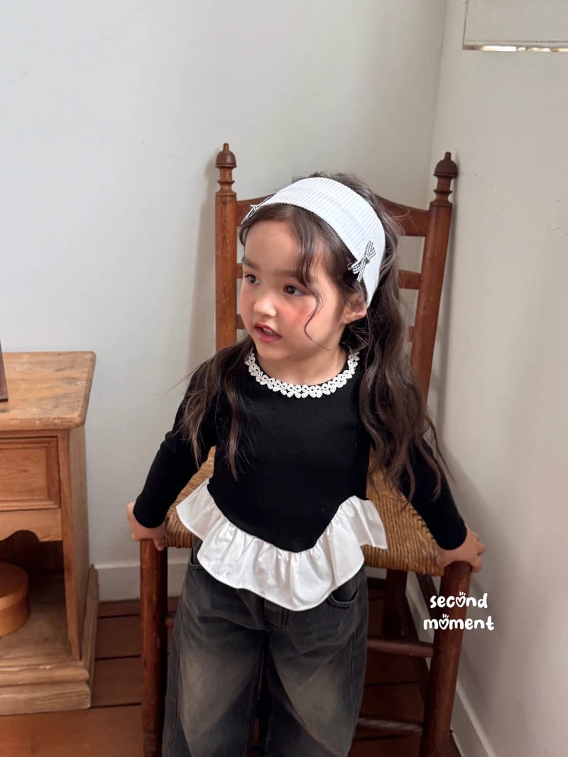 Second Moment - Korean Children Fashion - #childrensboutique - Jupiter Ribbon Tee - 6