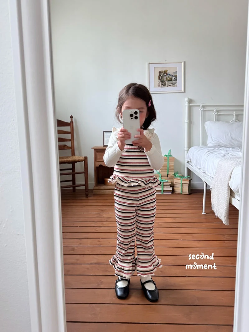 Second Moment - Korean Children Fashion - #childrensboutique - Frill Collar Flower Tee - 9