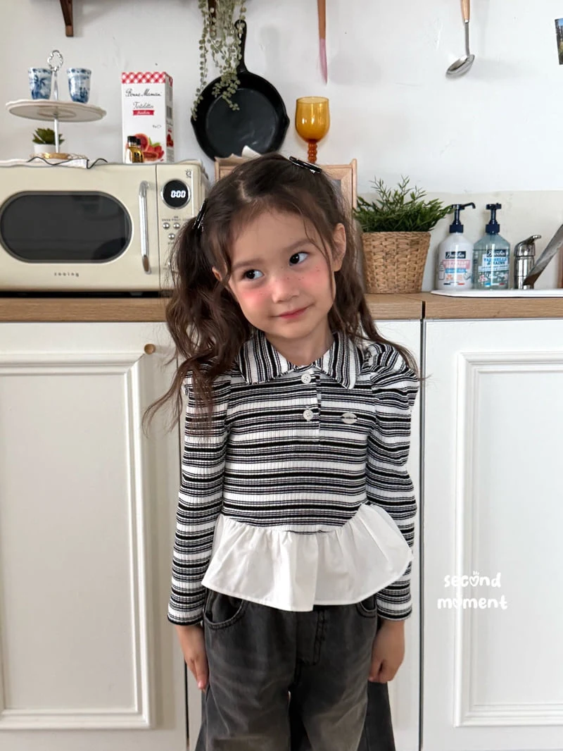 Second Moment - Korean Children Fashion - #designkidswear - Crunchy Balloon Collar Tee - 8