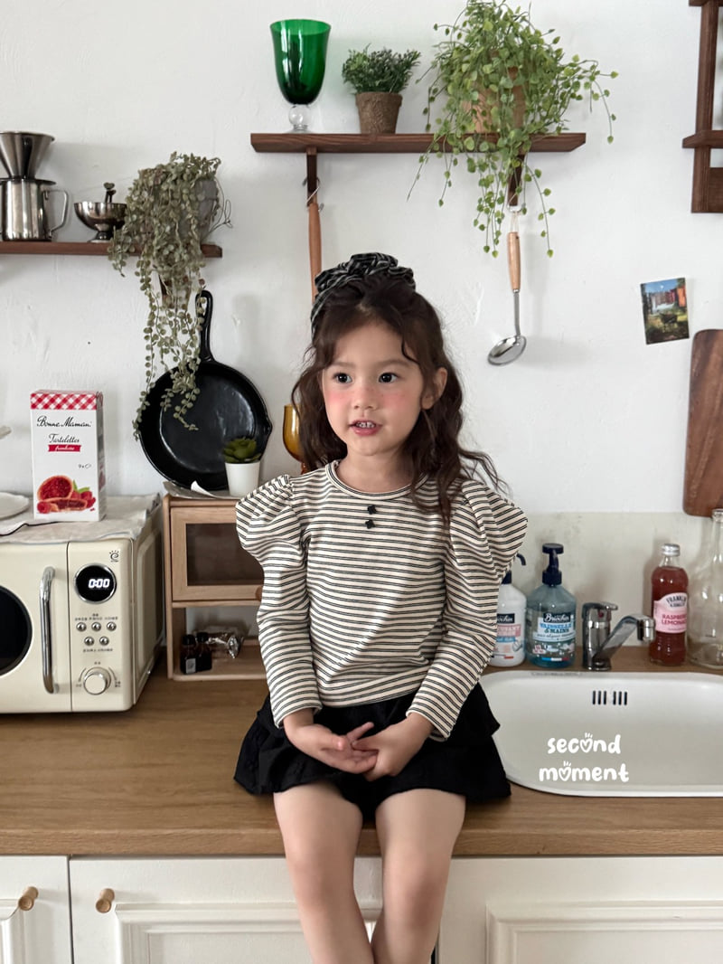 Second Moment - Korean Children Fashion - #designkidswear - Puff Stripe Tee - 7