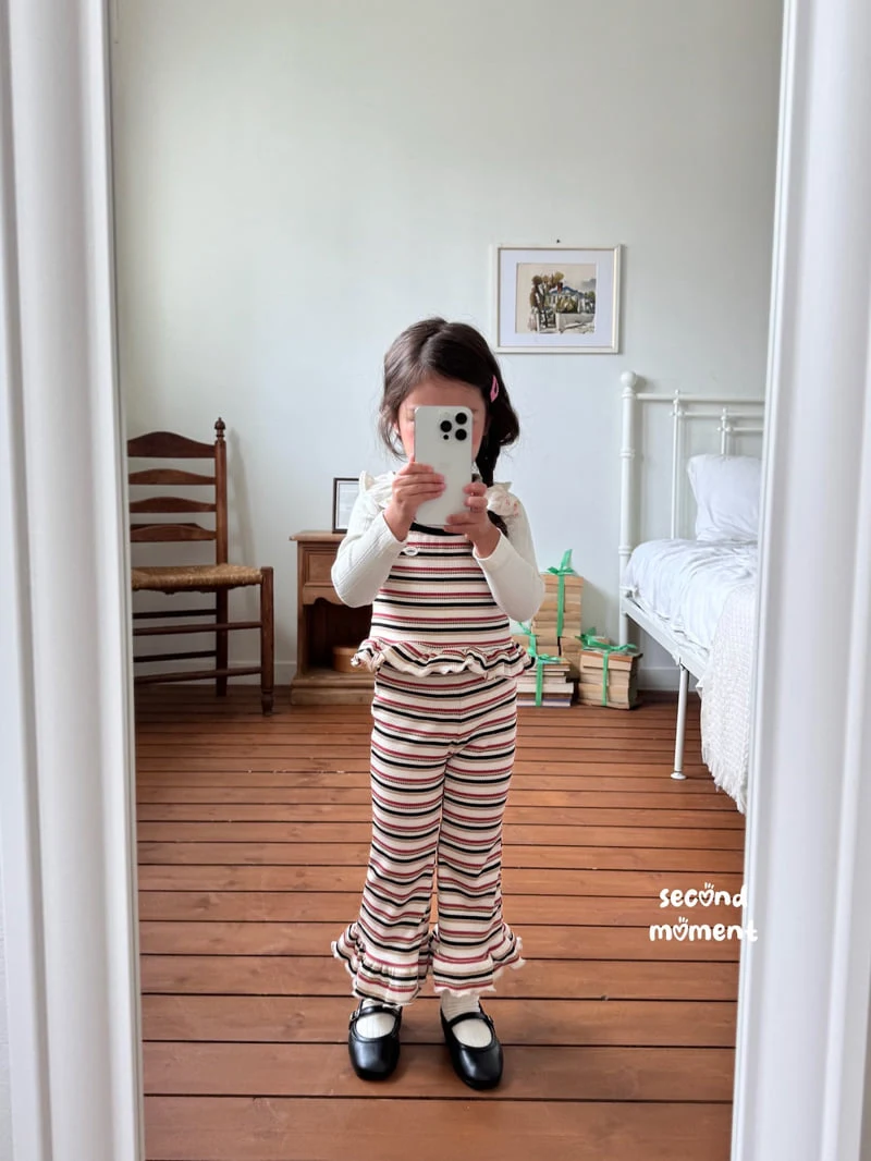Second Moment - Korean Children Fashion - #designkidswear - Frill Collar Flower Tee - 10