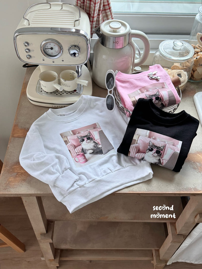 Second Moment - Korean Children Fashion - #discoveringself - Cat Sweatshirt