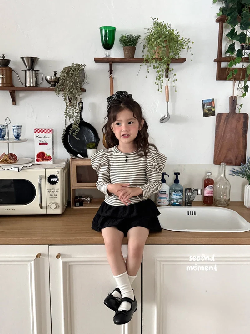 Second Moment - Korean Children Fashion - #discoveringself - Puff Stripe Tee - 8