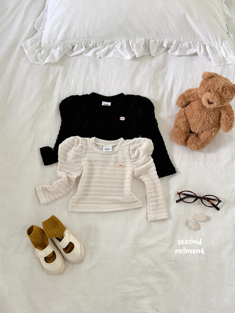 Second Moment - Korean Children Fashion - #discoveringself - Vanilla Puff Tee - 2