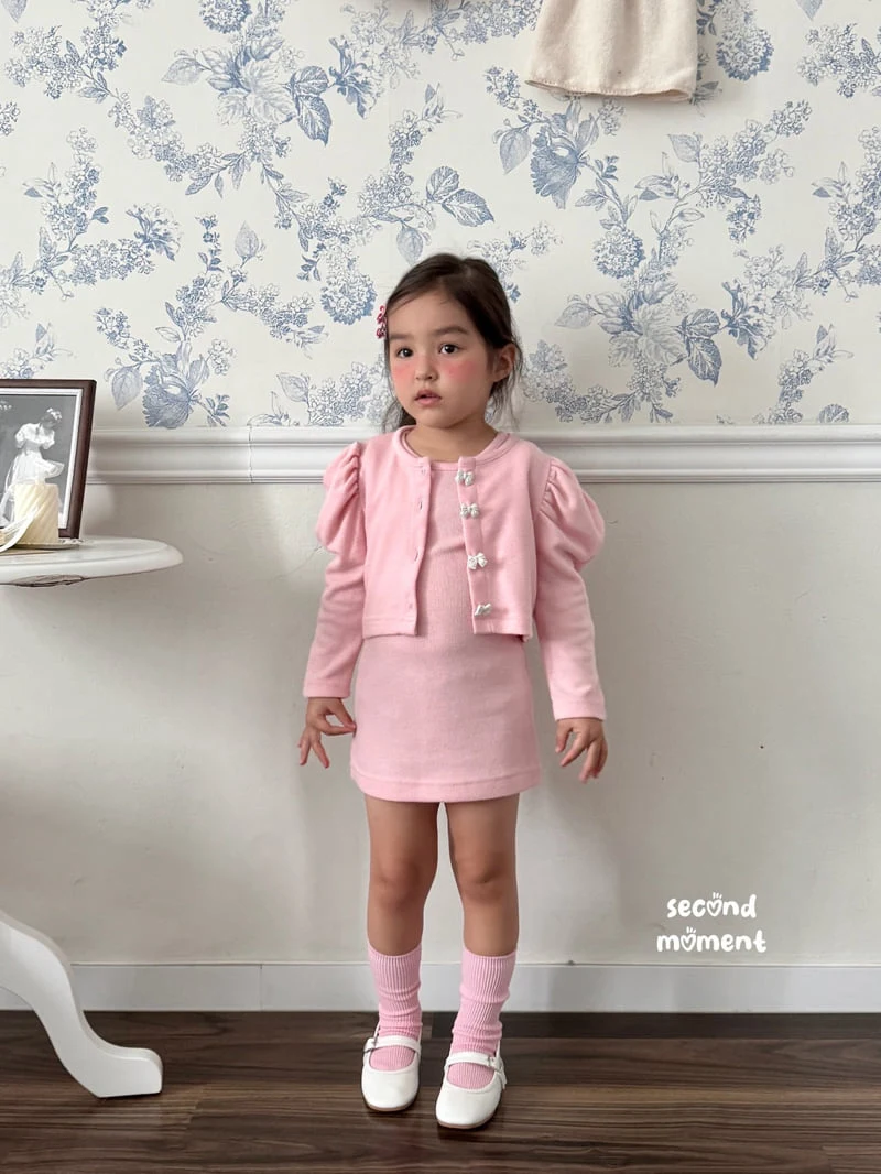 Second Moment - Korean Children Fashion - #fashionkids - Ribbon One-Piece Set - 12