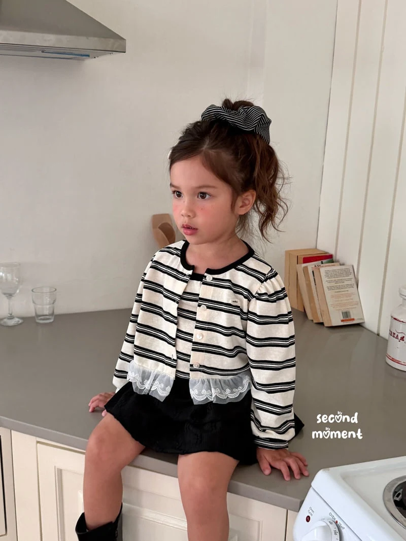Second Moment - Korean Children Fashion - #fashionkids - Blooming Cardigan Set - 8