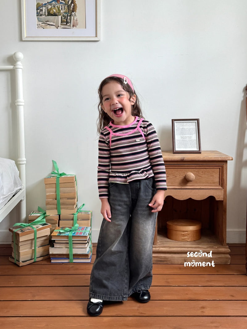 Second Moment - Korean Children Fashion - #fashionkids - Mango Frill Tee - 11