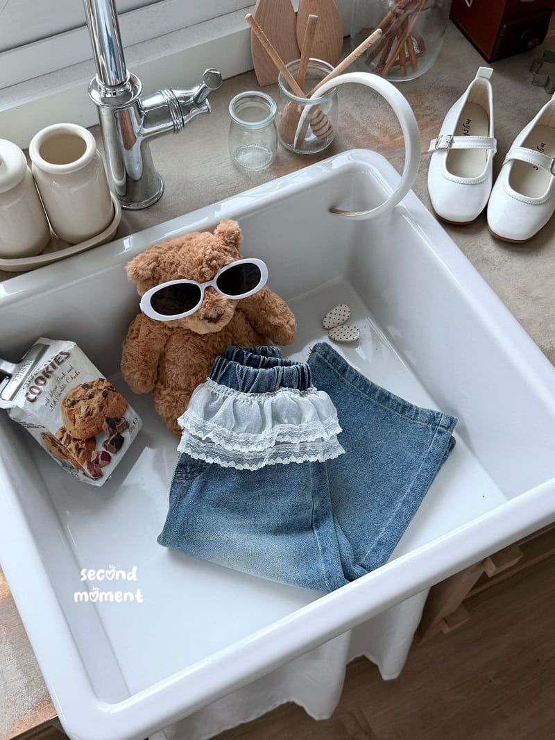 Second Moment - Korean Children Fashion - #fashionkids - Love Denim Pants - 2