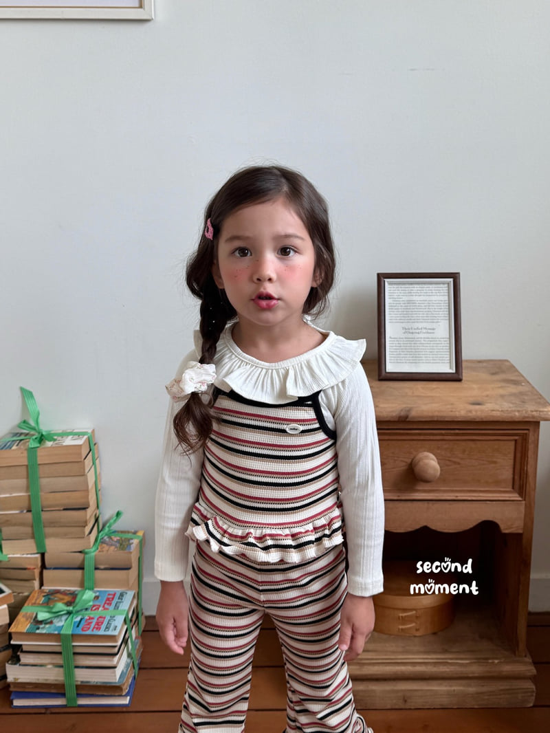 Second Moment - Korean Children Fashion - #fashionkids - Frill Collar Flower Tee - 12