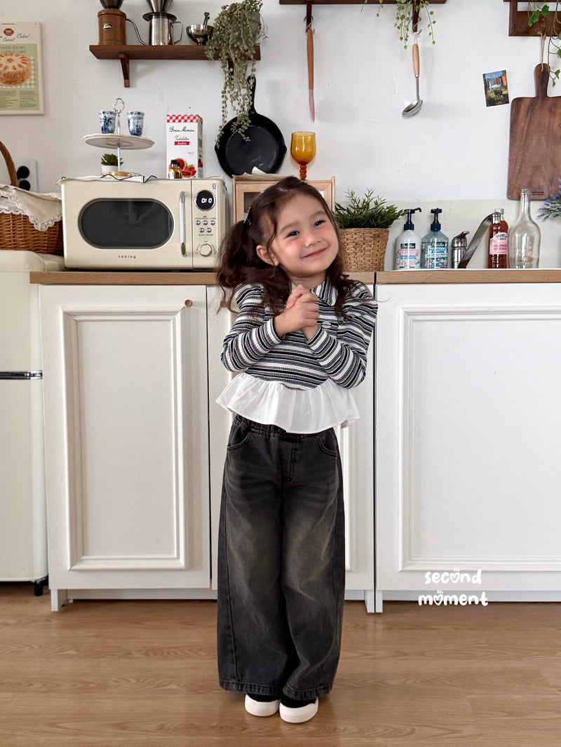 Second Moment - Korean Children Fashion - #kidsshorts - Crunchy Balloon Collar Tee - 11