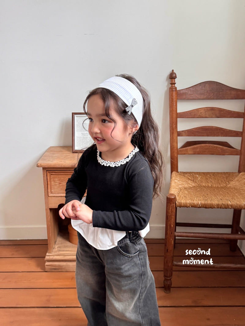 Second Moment - Korean Children Fashion - #kidsshorts - Jupiter Ribbon Tee - 10