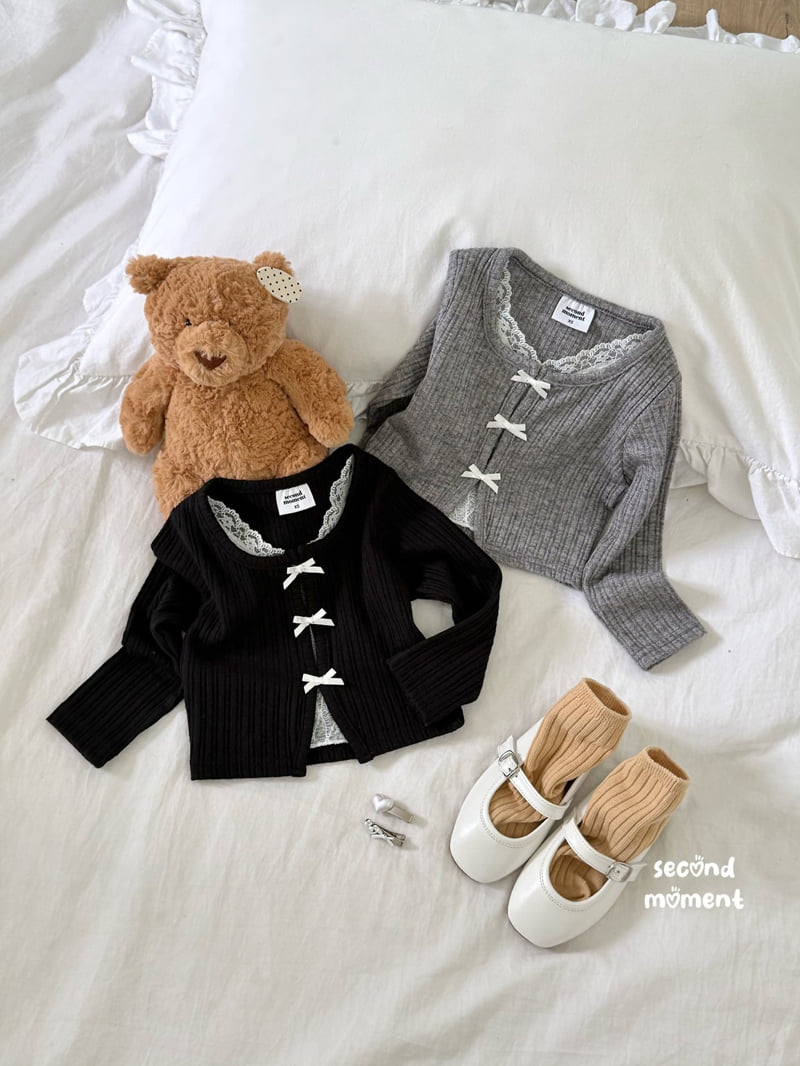 Second Moment - Korean Children Fashion - #kidsshorts - Duet Lace Cardigan