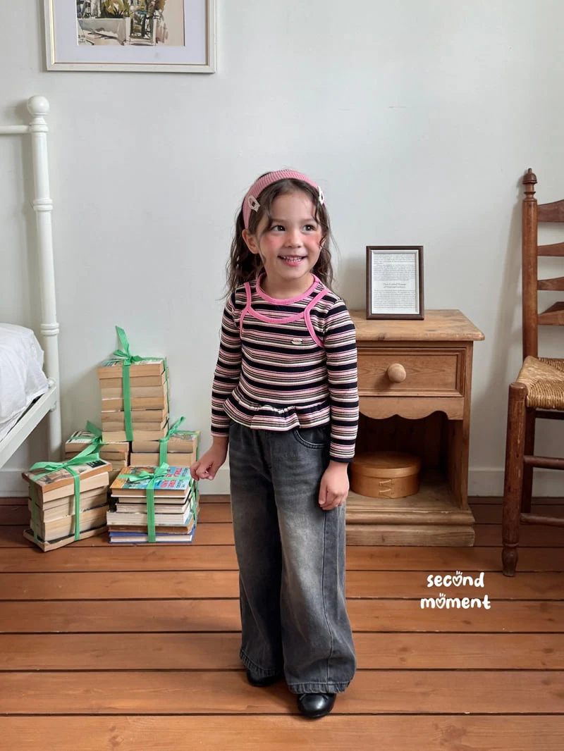 Second Moment - Korean Children Fashion - #kidsshorts - Mango Frill Tee - 12