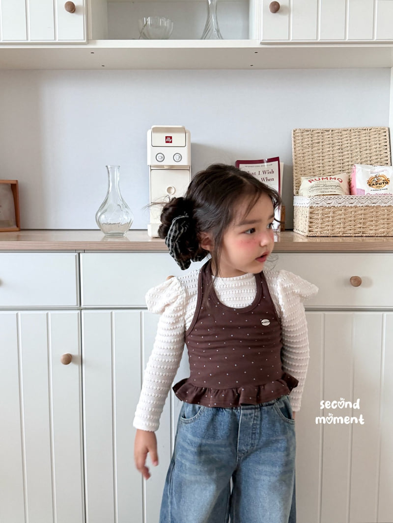 Second Moment - Korean Children Fashion - #fashionkids - Vanilla Puff Tee - 4