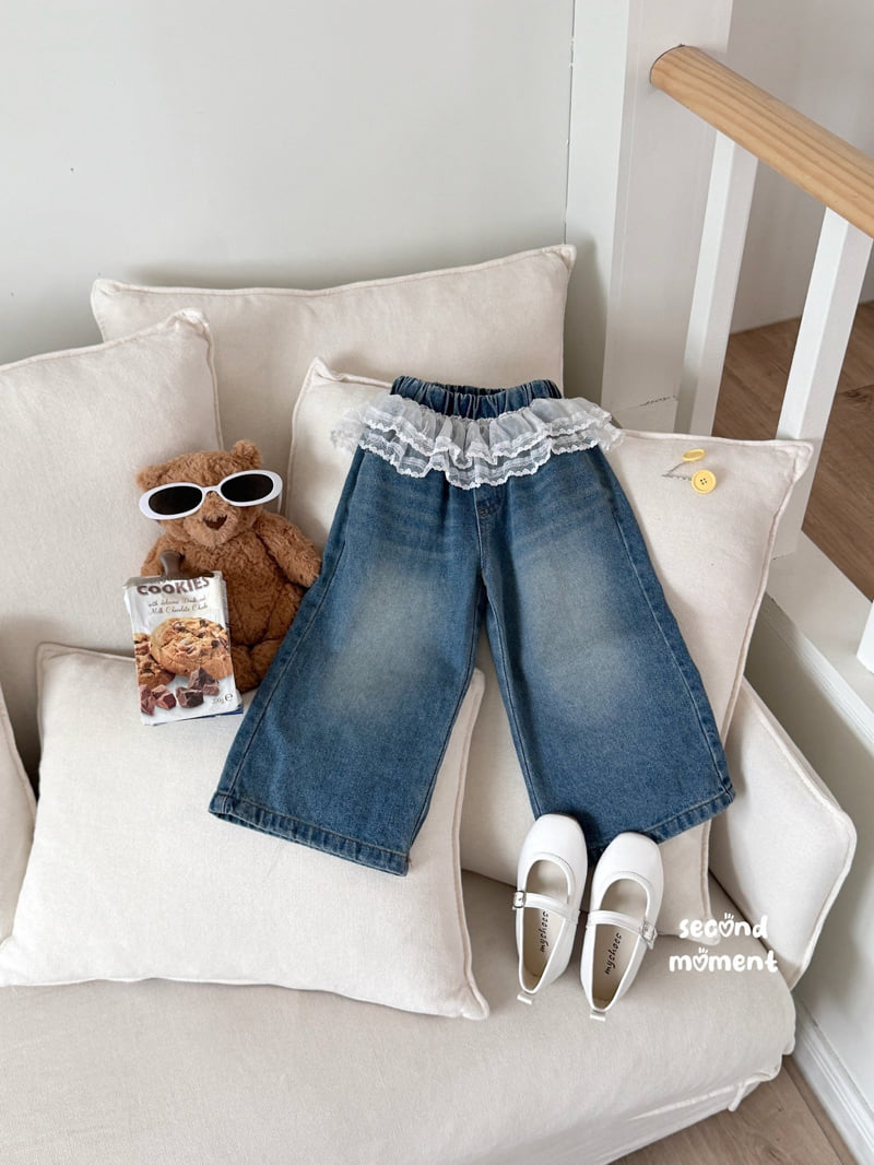 Second Moment - Korean Children Fashion - #kidsshorts - Love Denim Pants - 3