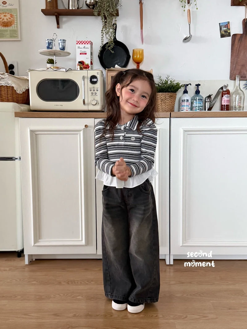 Second Moment - Korean Children Fashion - #kidsstore - Crunchy Balloon Collar Tee - 12