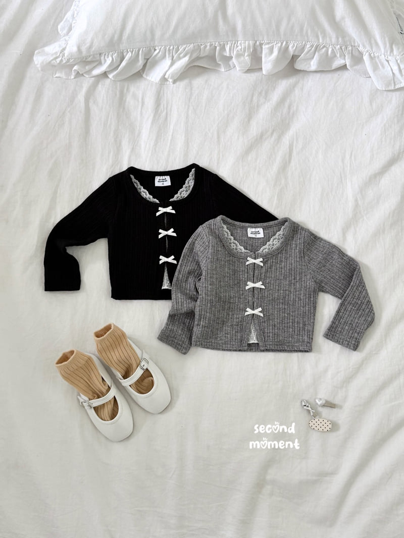 Second Moment - Korean Children Fashion - #kidzfashiontrend - Duet Lace Cardigan - 3