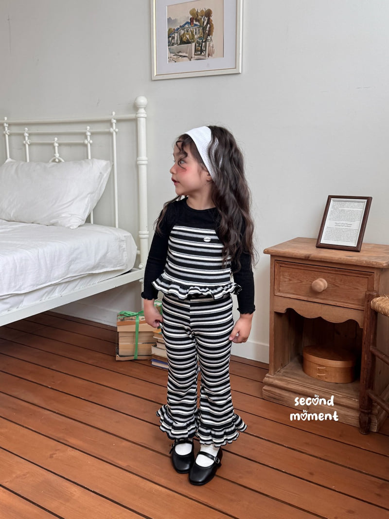 Second Moment - Korean Children Fashion - #kidzfashiontrend - Waffle Peanut Frill Pants - 9