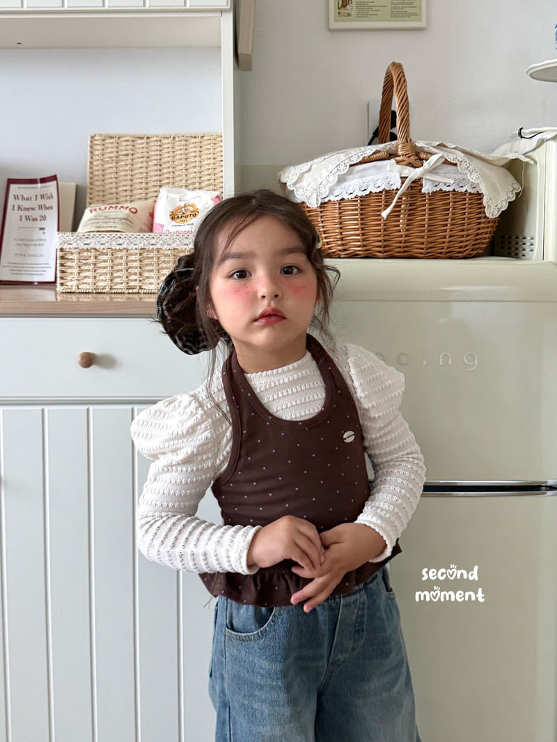 Second Moment - Korean Children Fashion - #kidzfashiontrend - Vanilla Puff Tee - 6
