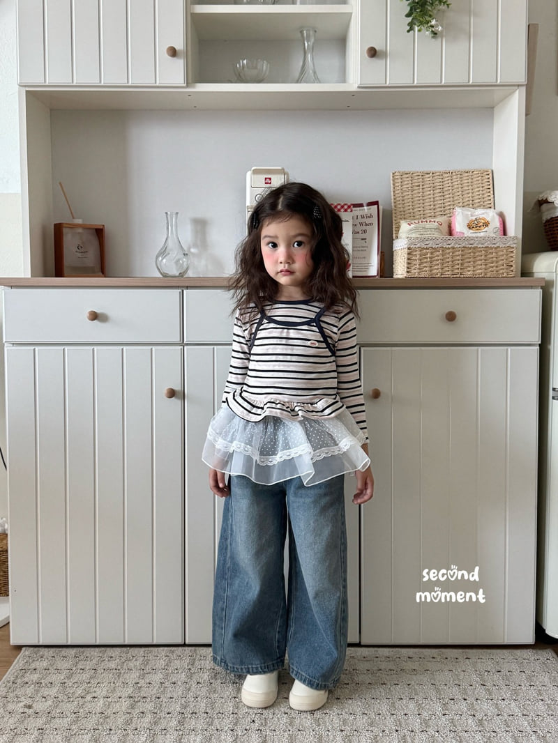 Second Moment - Korean Children Fashion - #kidsstore - Barbie Frill Tee - 4
